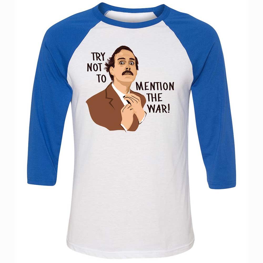 Unisex 3/4 Baseball Tee - DYURKCMY - White/True Royal - 10
