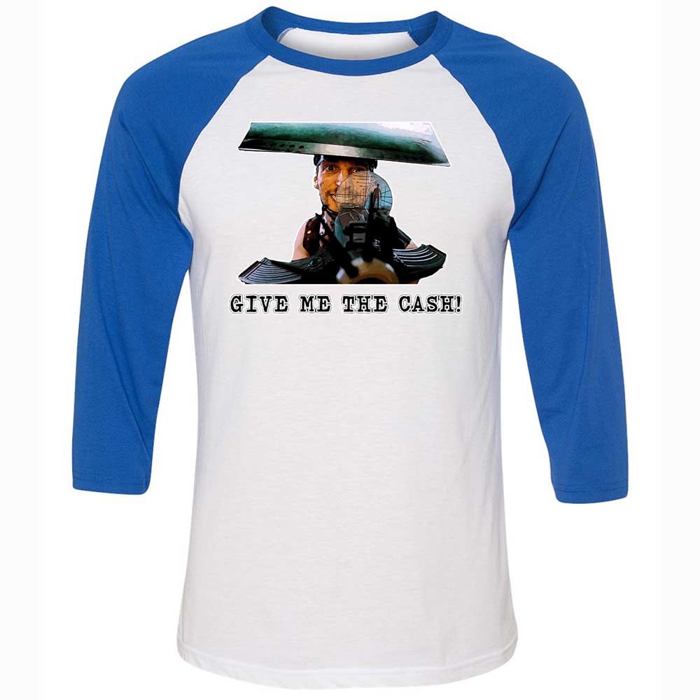 Unisex 3/4 Baseball Tee - SJ6A9B51 - White/True Royal - 10