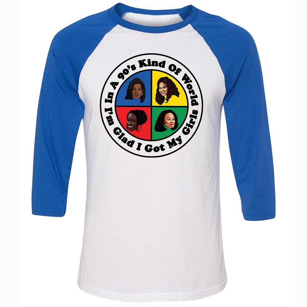 Unisex 3/4 Baseball Tee - NU8Y7QUH - White/True Royal - 10