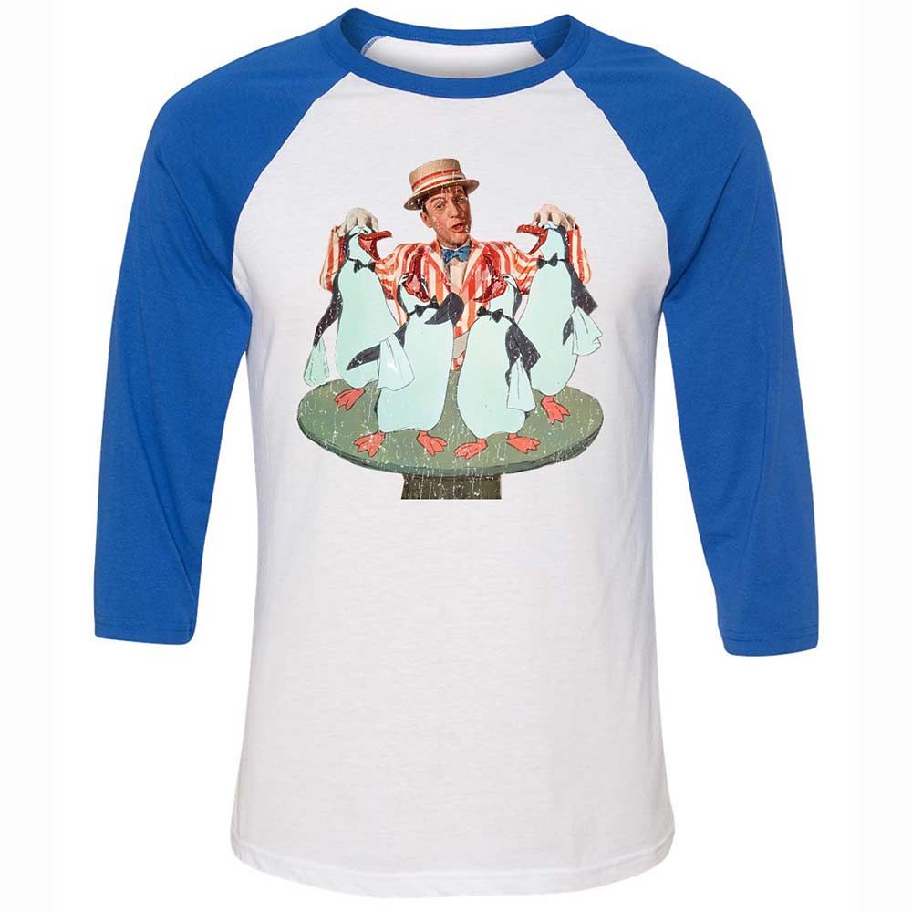 Unisex 3/4 Baseball Tee - R6H2YD4N - White/True Royal - 10