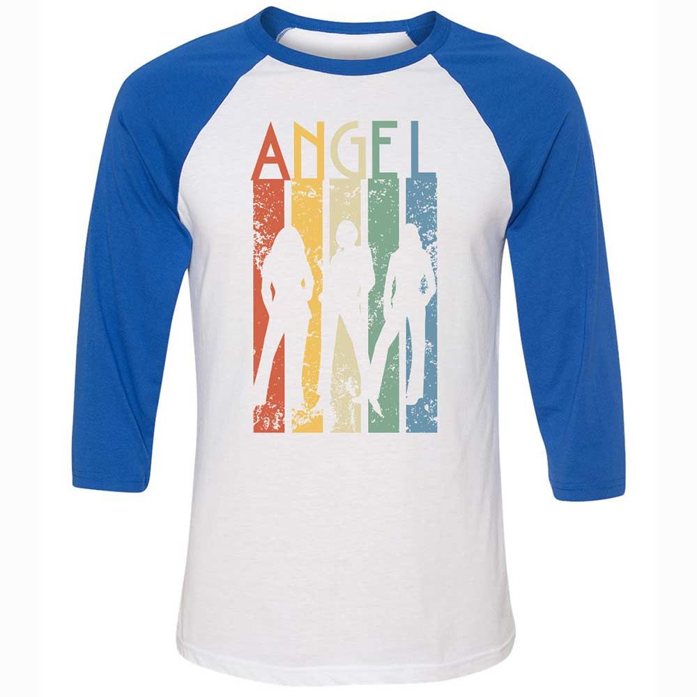 Unisex 3/4 Baseball Tee - HRKVRHLZ - White/True Royal - 10