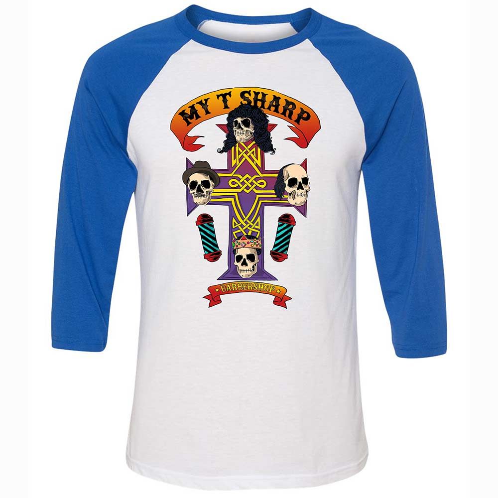 My-T-Sharp Barbershop - White/True Royal - 10