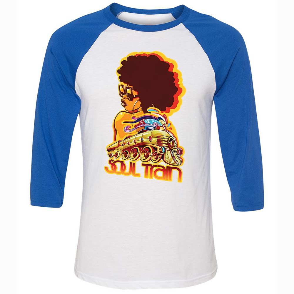 Unisex 3/4 Baseball Tee - MTQELAYL - White/True Royal - 10