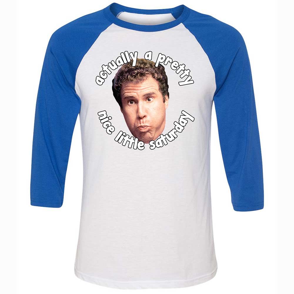 Unisex 3/4 Baseball Tee - XGE6EZ3L - White/True Royal - 10