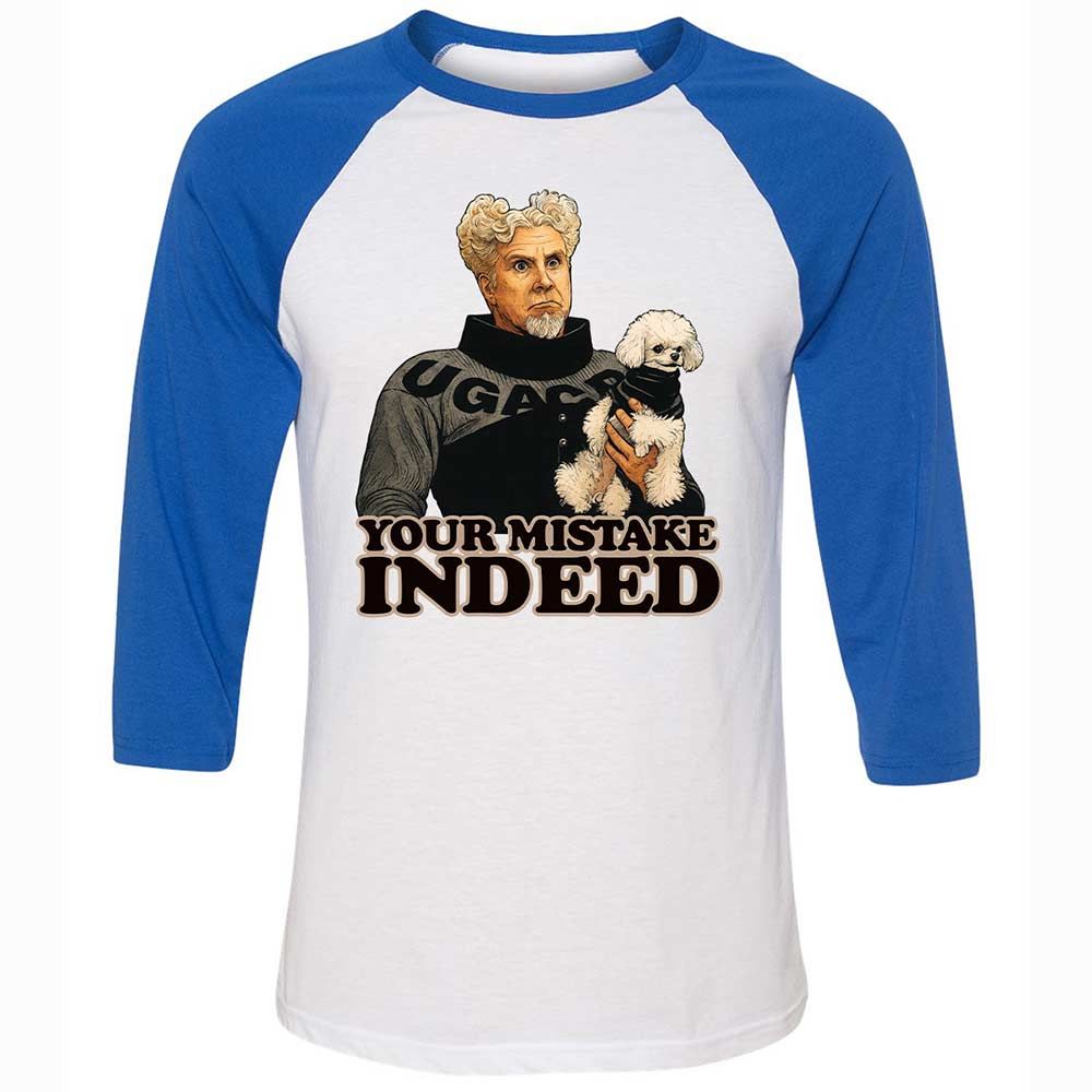 Unisex 3/4 Baseball Tee - VDRHCM4U - White/True Royal - 10