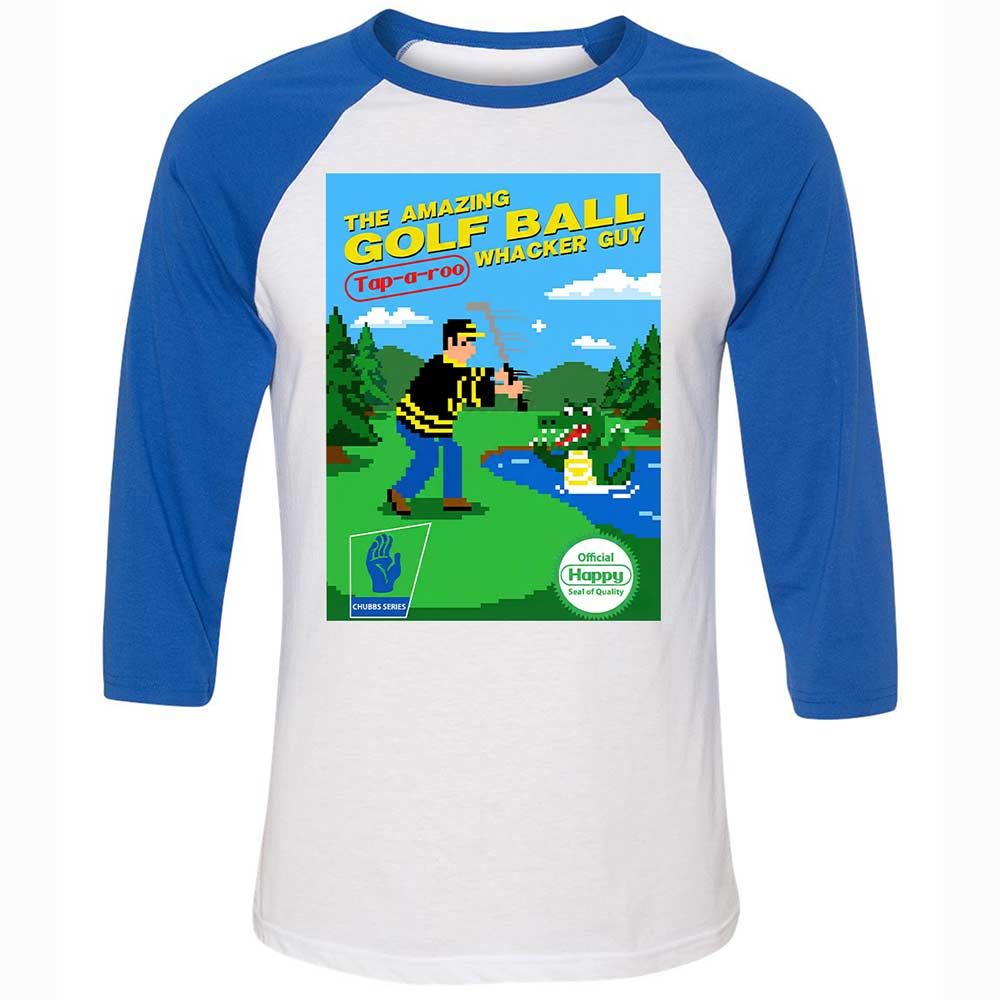Unisex 3/4 Baseball Tee - 51NSS3K6 - White/True Royal - 10