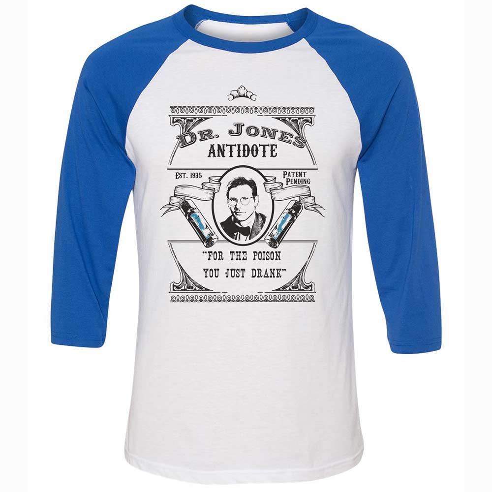 Unisex 3/4 Baseball Tee - 98W2K8HK - White/True Royal - 10