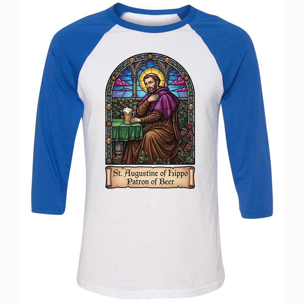 Patron of Beer - White/True Royal - 10