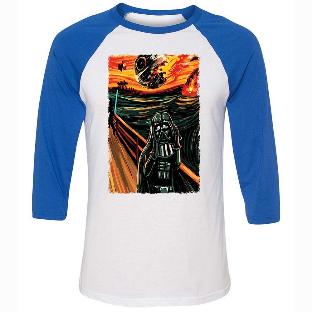 Unisex 3/4 Baseball Tee - 1EWRRC1F - White/True Royal - 10