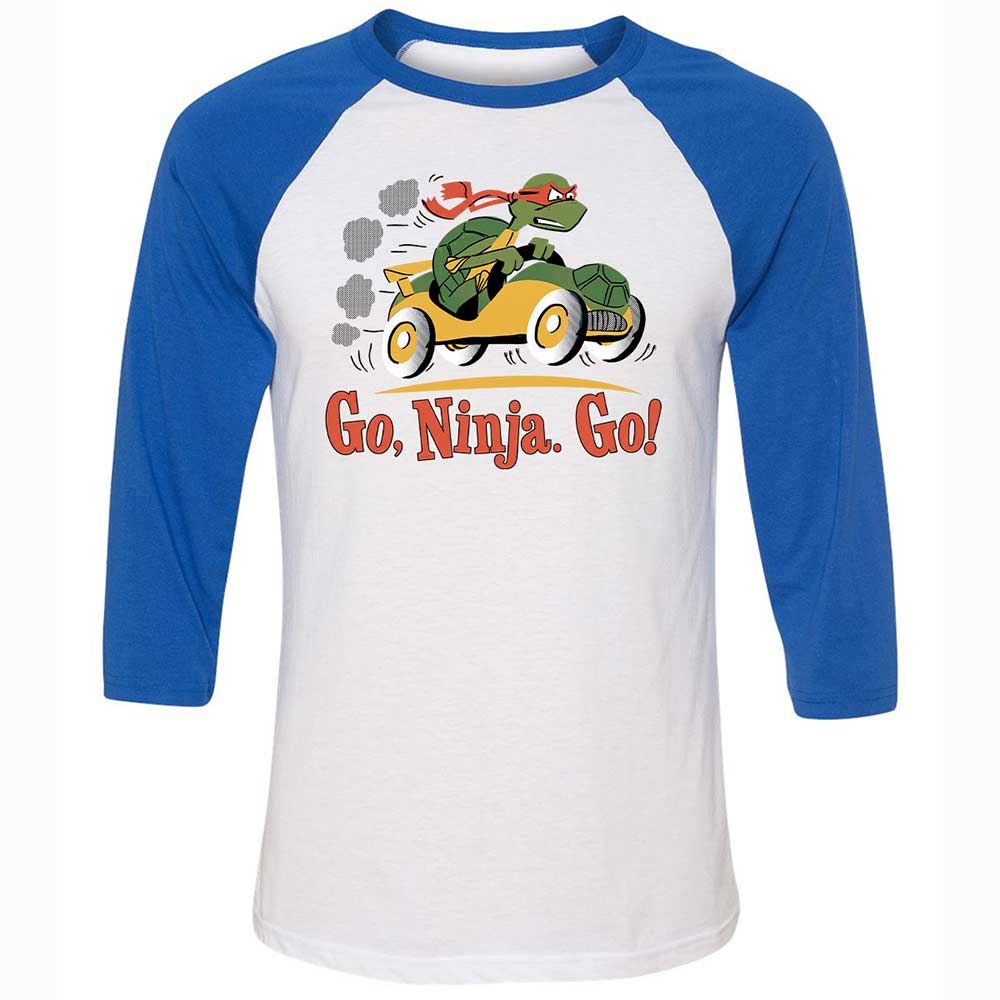 Unisex 3/4 Baseball Tee - F6ZCG5YA - White/True Royal - 10