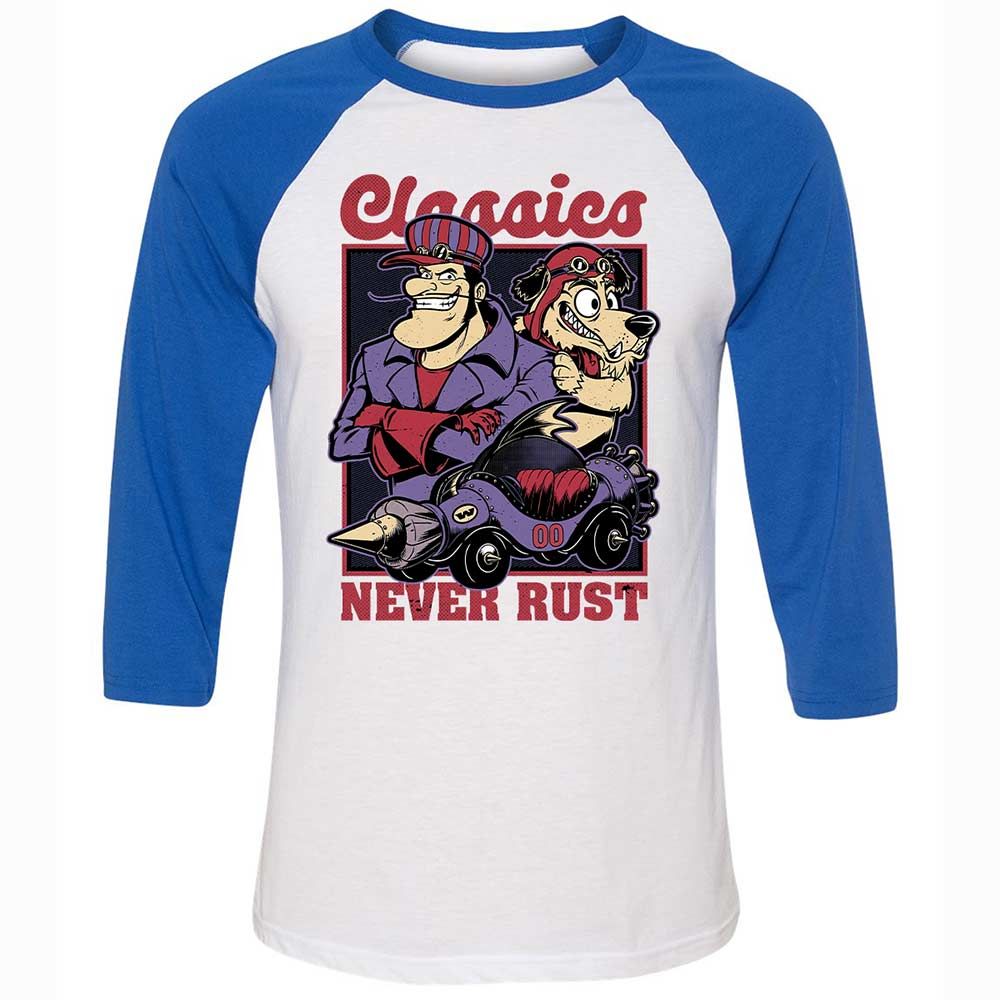 Unisex 3/4 Baseball Tee - 9JSKM9TL - White/True Royal - 10