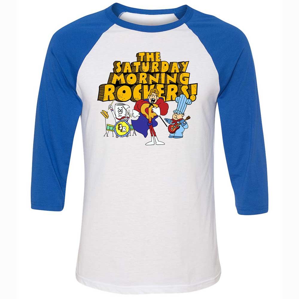 Unisex 3/4 Baseball Tee - 6GL73MYV - White/True Royal - 10