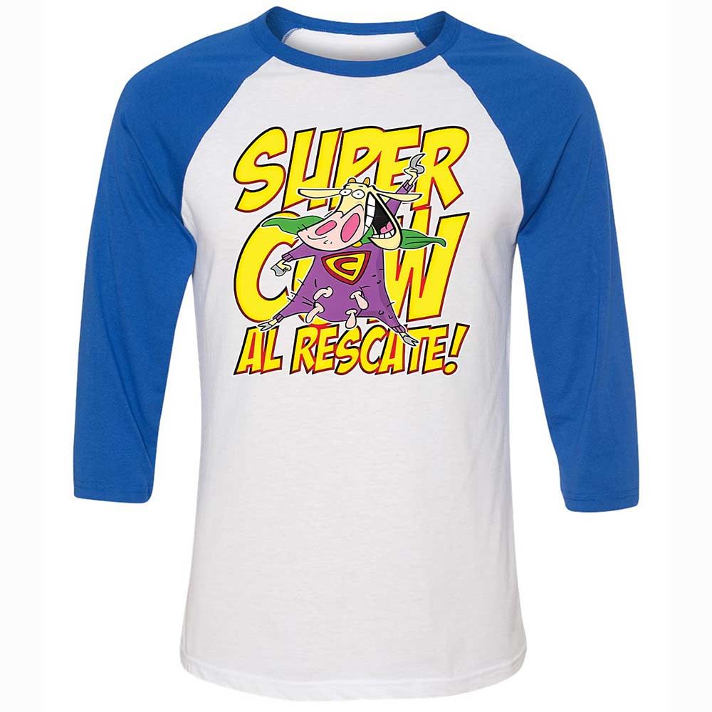 Unisex 3/4 Baseball Tee - YZU2FRMK - White/True Royal - 10