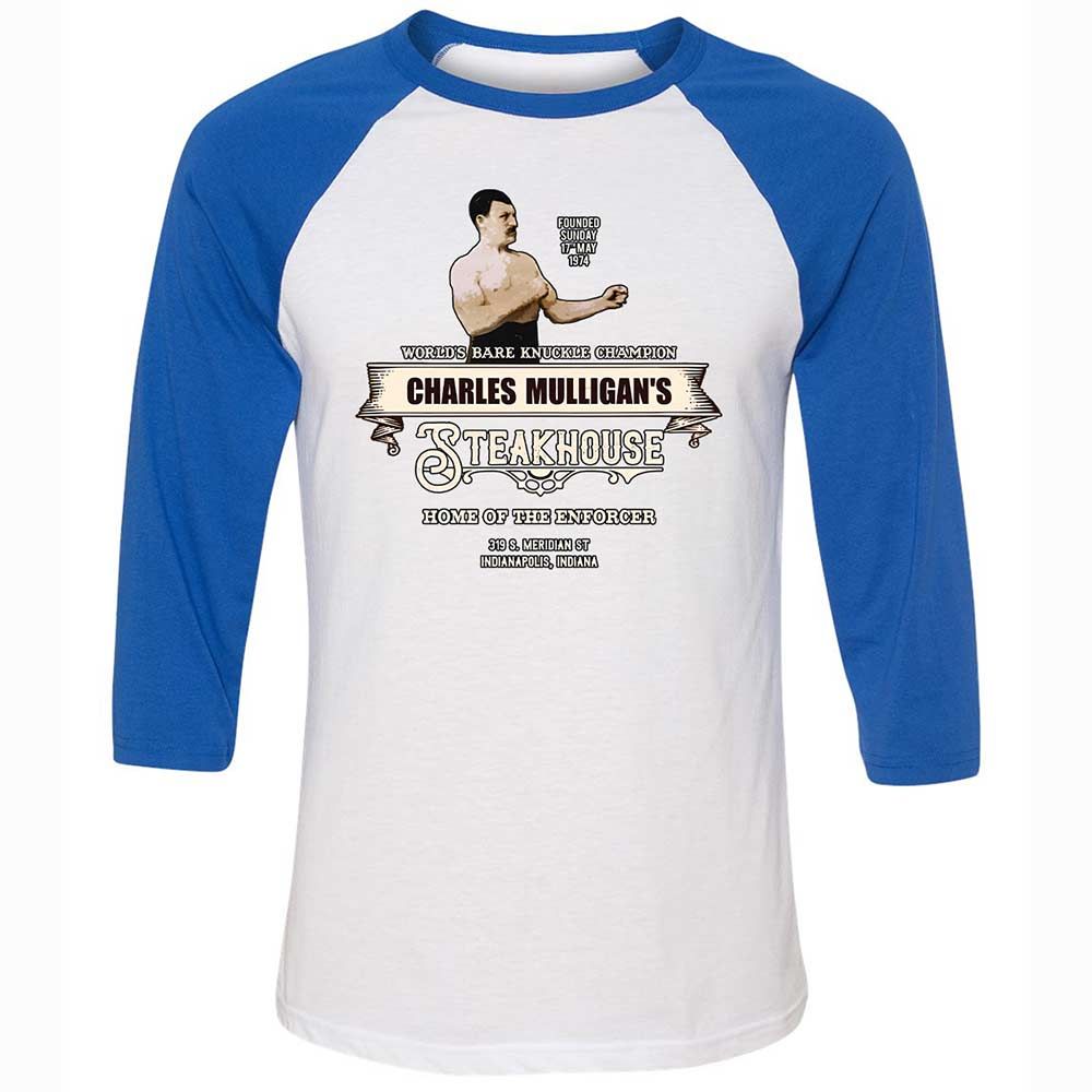 Unisex 3/4 Baseball Tee - M4SLX93K - White/True Royal - 10