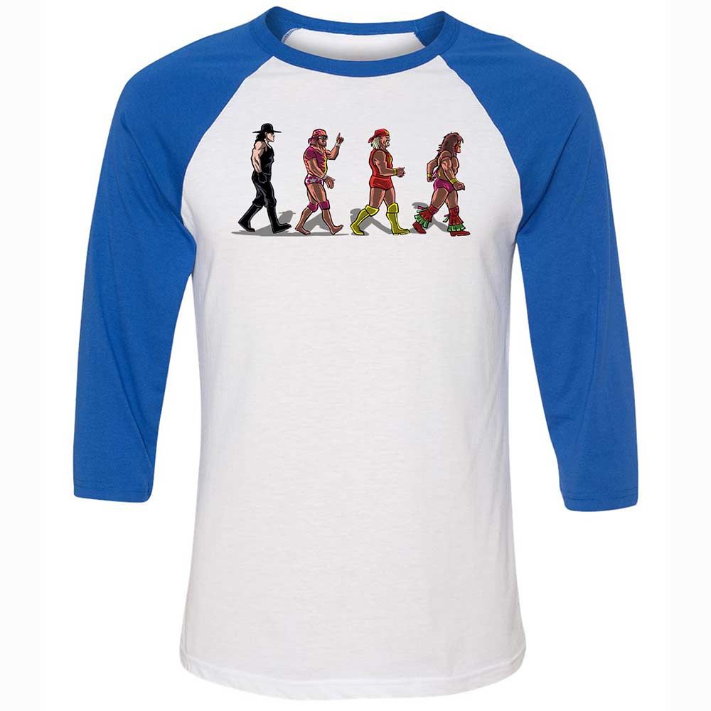 Unisex 3/4 Baseball Tee - KKHLNZA2 - White/True Royal - 10