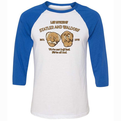 Unisex 3/4 Baseball Tee - B1F2XEC6 - White/True Royal - 10