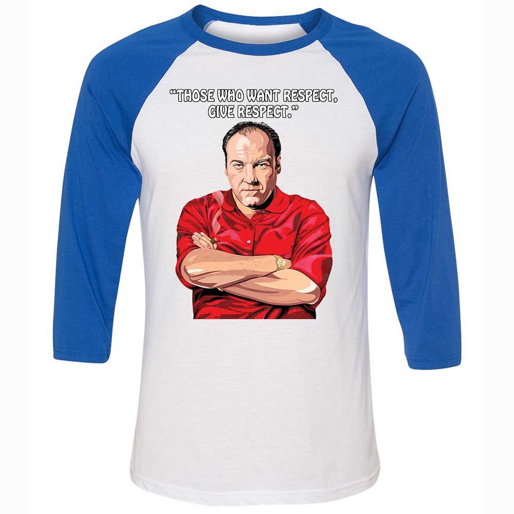 Unisex 3/4 Baseball Tee - KBFZCGJF - White/True Royal - 10