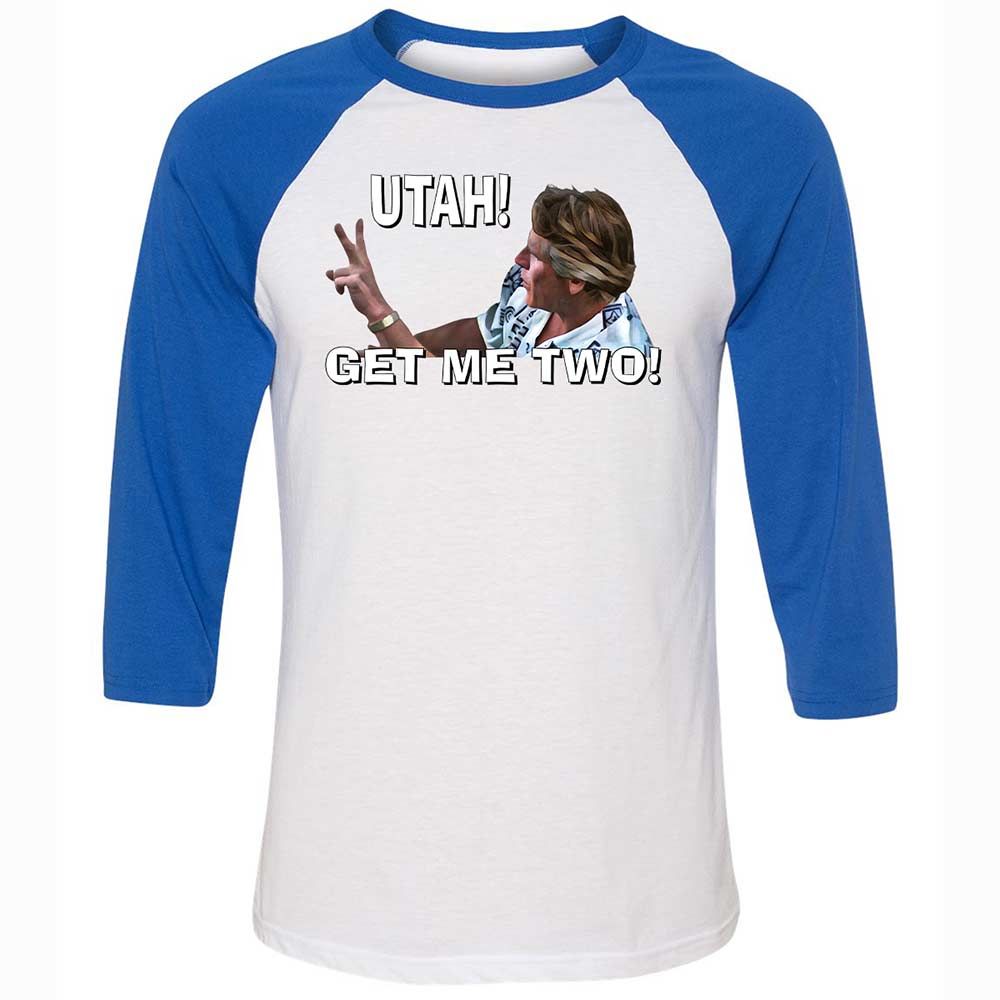 Unisex 3/4 Baseball Tee - R3VBFGX8 - White/True Royal - 10