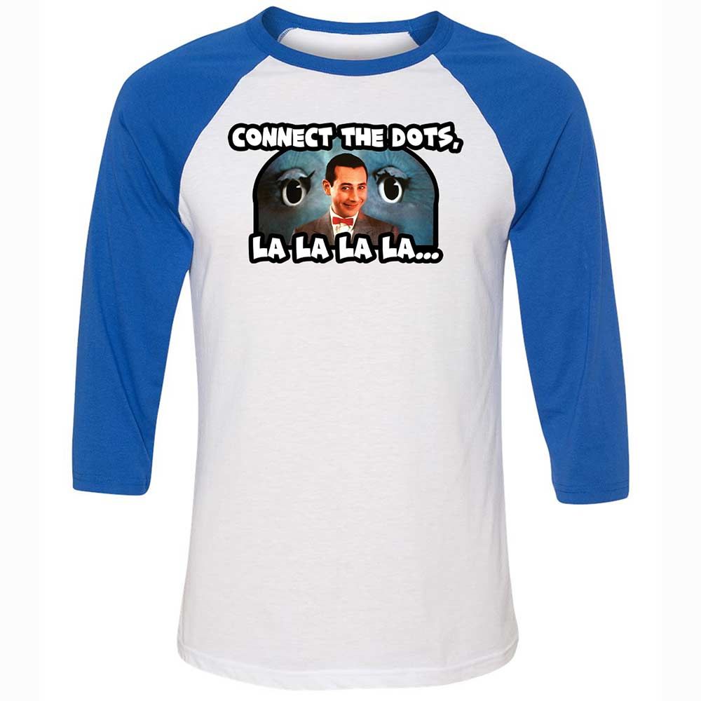 Unisex 3/4 Baseball Tee - L6859H1L - White/True Royal - 10