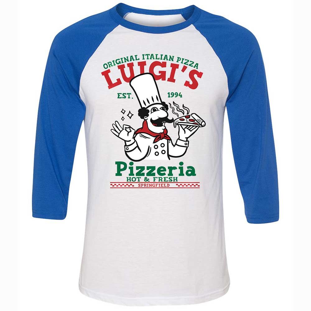 Unisex 3/4 Baseball Tee - WJ264AFE - White/True Royal - 10