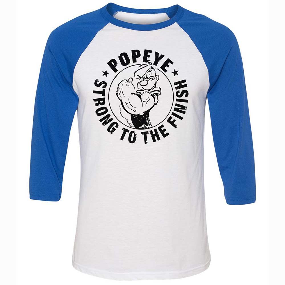 Unisex 3/4 Baseball Tee - 9WKWUFMW - White/True Royal - 10