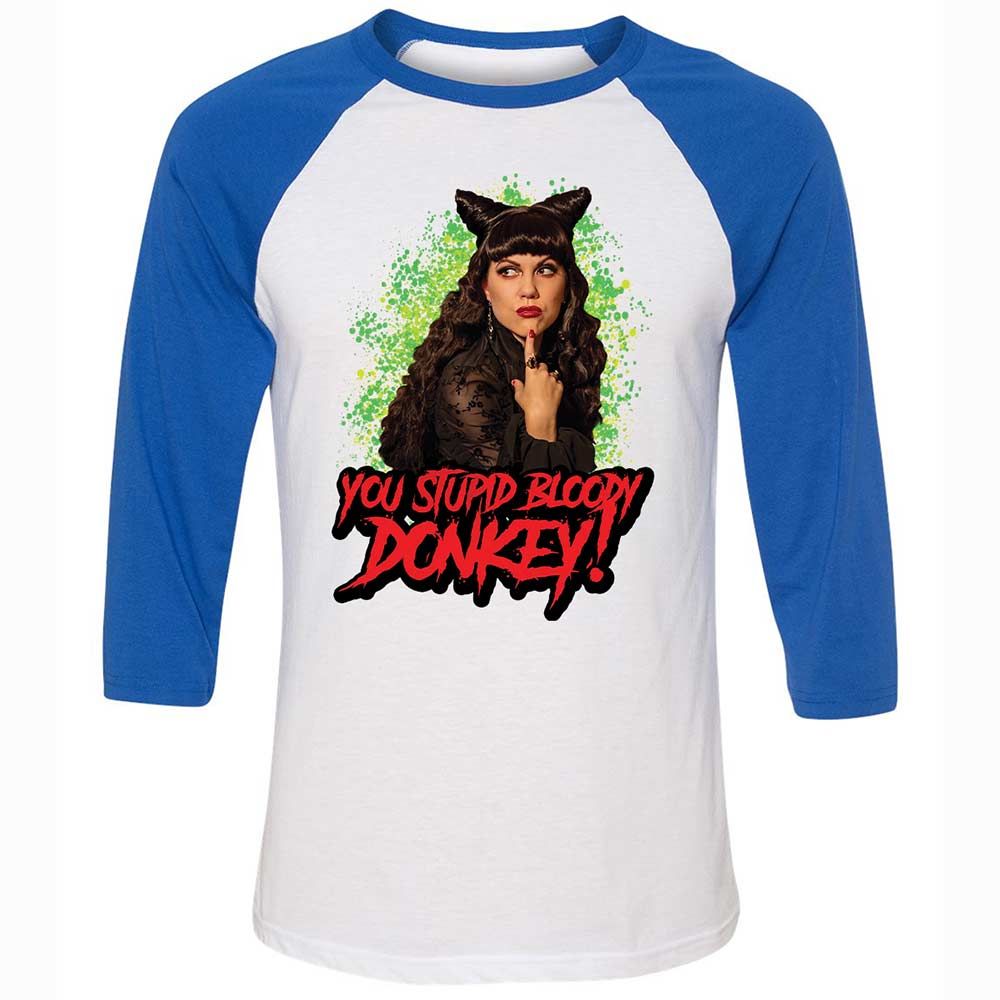Unisex 3/4 Baseball Tee - LFBCCZUZ - White/True Royal - 10
