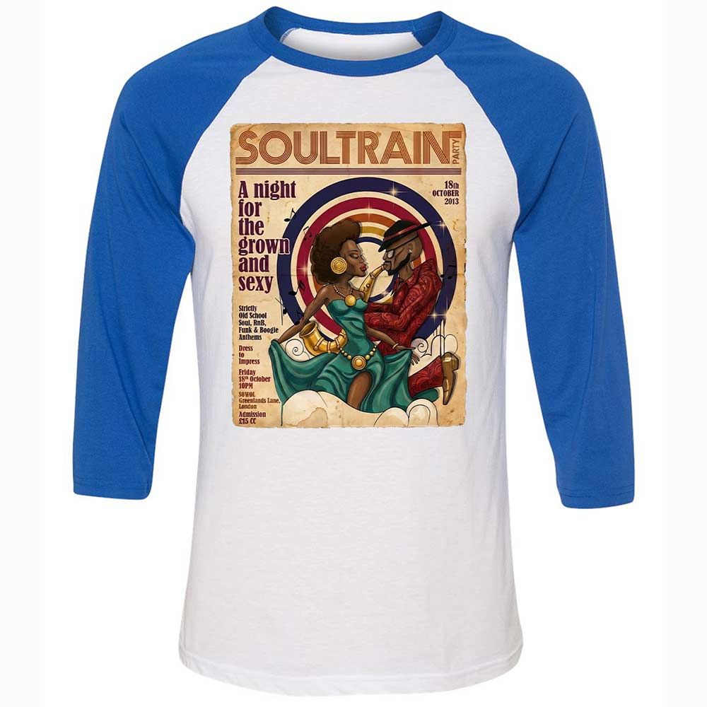 Unisex 3/4 Baseball Tee - YXYGR8EJ - White/True Royal - 10