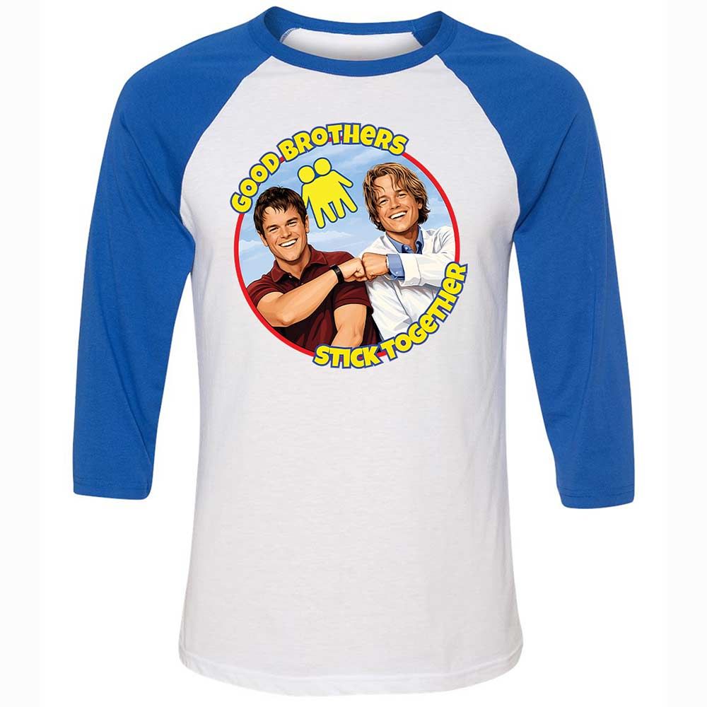 Unisex 3/4 Baseball Tee - 1PU75QMW - White/True Royal - 10