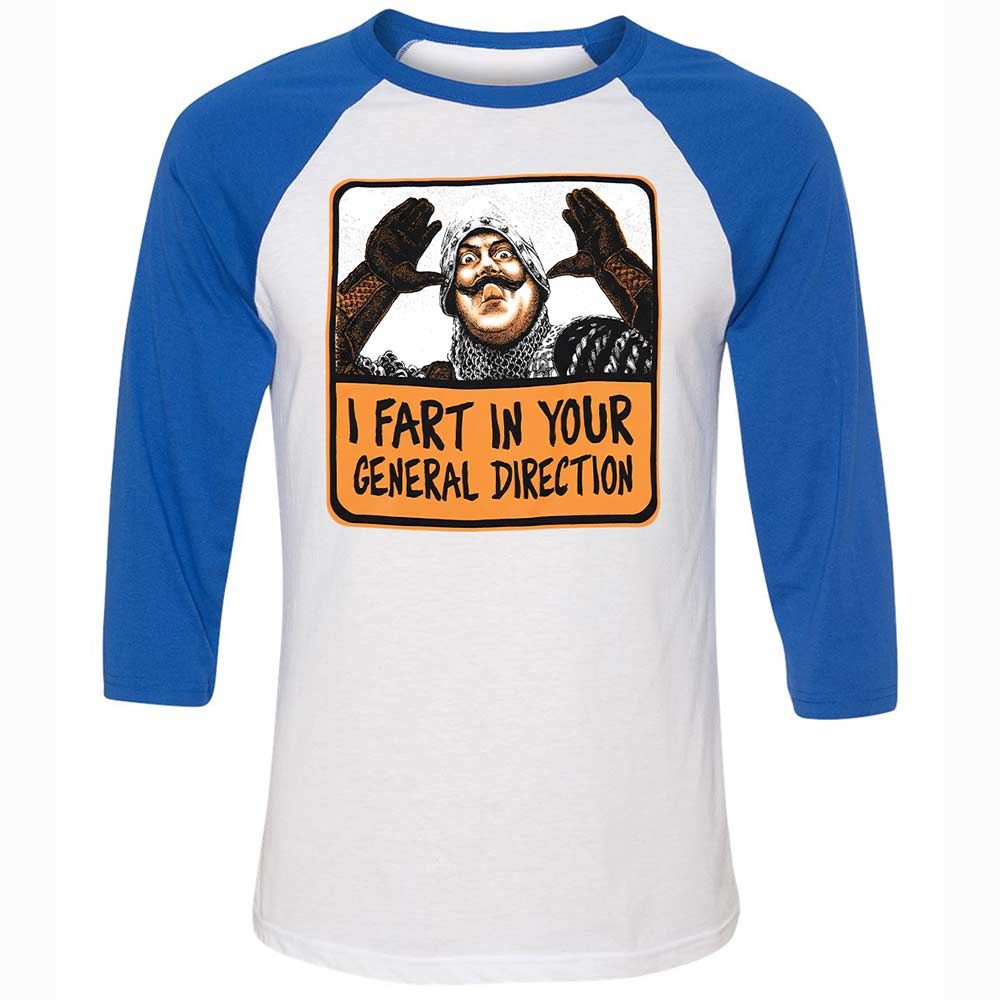 Unisex 3/4 Baseball Tee - DKAGB85D - White/True Royal - 10
