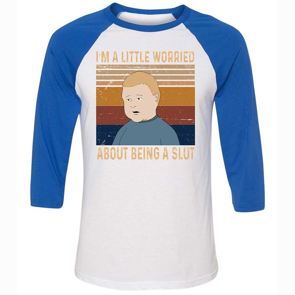 I'm a Little Worried About Being a Slut - White/True Royal - 10