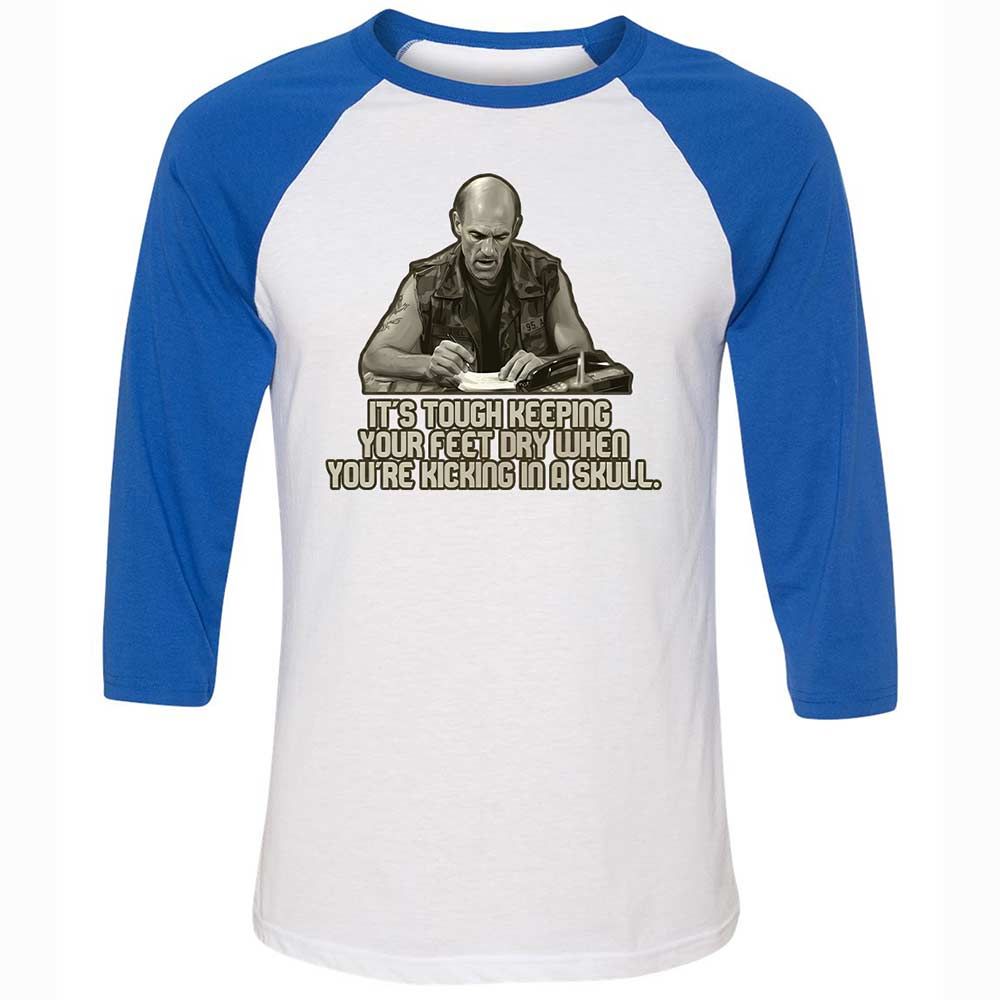 Unisex 3/4 Baseball Tee - AYLNH7LK - White/True Royal - 10