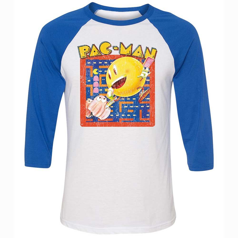 Unisex 3/4 Baseball Tee - 8XQQW4B5 - White/True Royal - 10