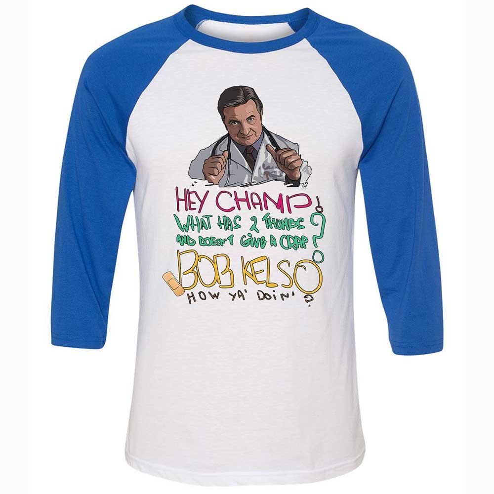 Unisex 3/4 Baseball Tee - ZGV8Y7CS - White/True Royal - 10