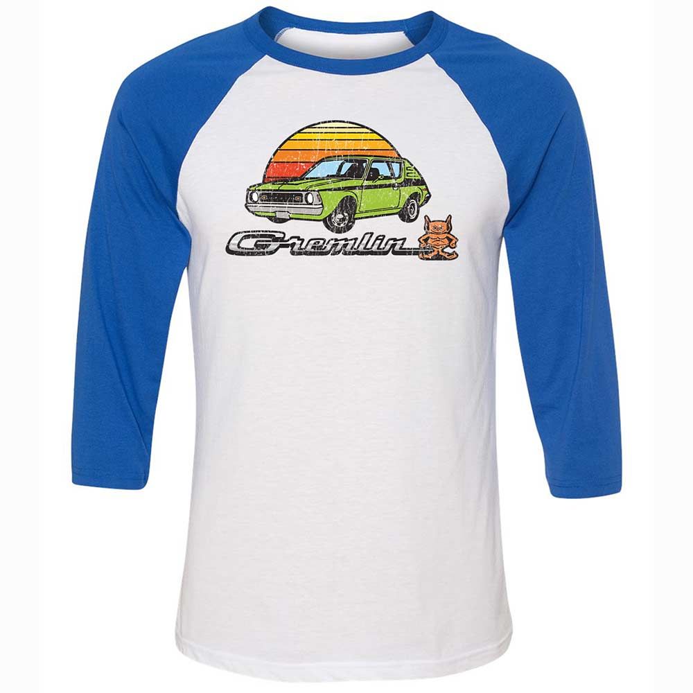 Unisex 3/4 Baseball Tee - BL3MRD7J - White/True Royal - 10