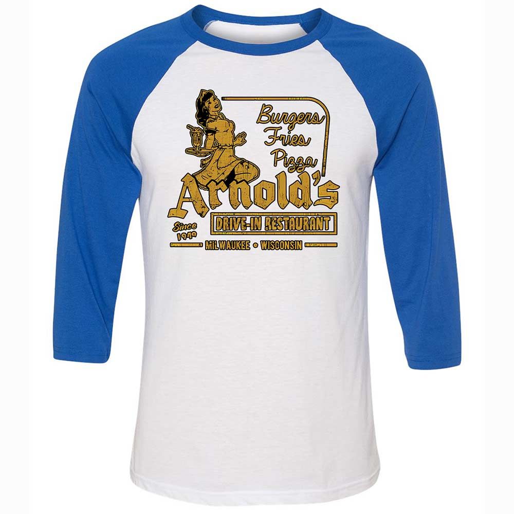 Unisex 3/4 Baseball Tee - LVBW4X54 - White/True Royal - 10