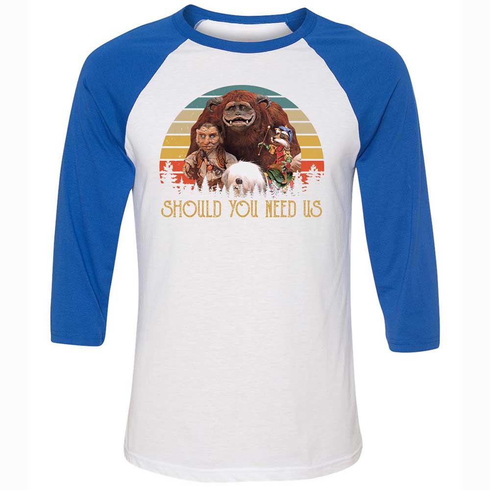 Unisex 3/4 Baseball Tee - YL1MSXBS - White/True Royal - 10