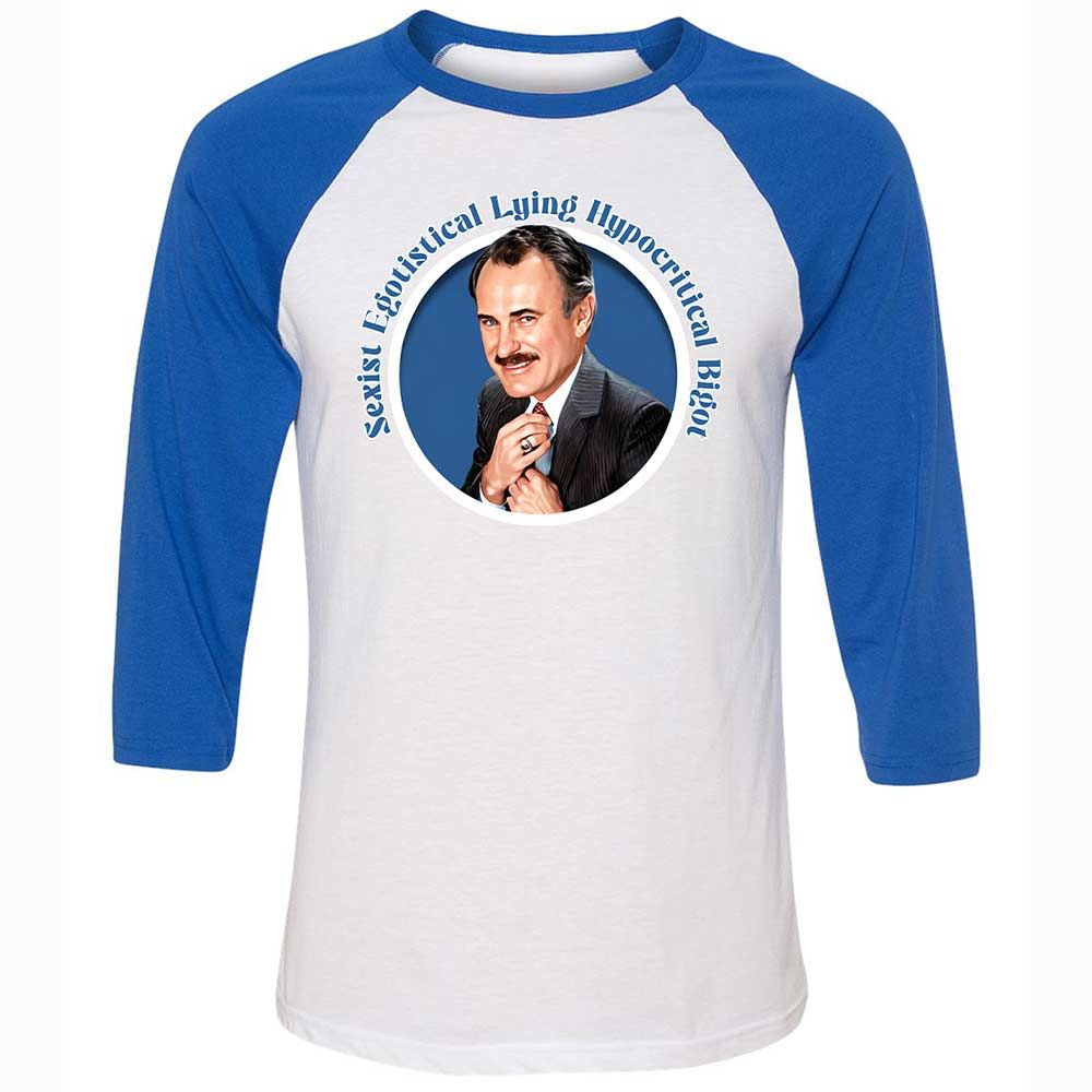 Unisex 3/4 Baseball Tee - HGT6UE5L - White/True Royal - 10
