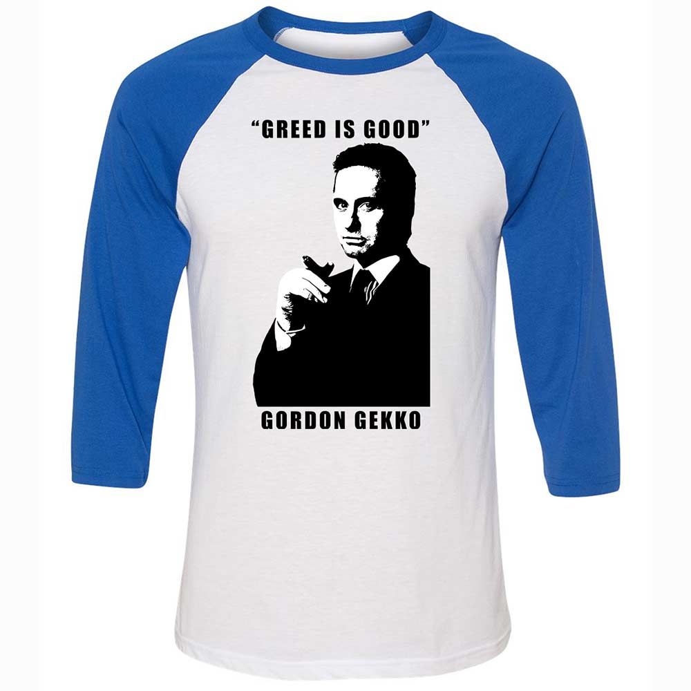 Greed is good - White/True Royal - 10