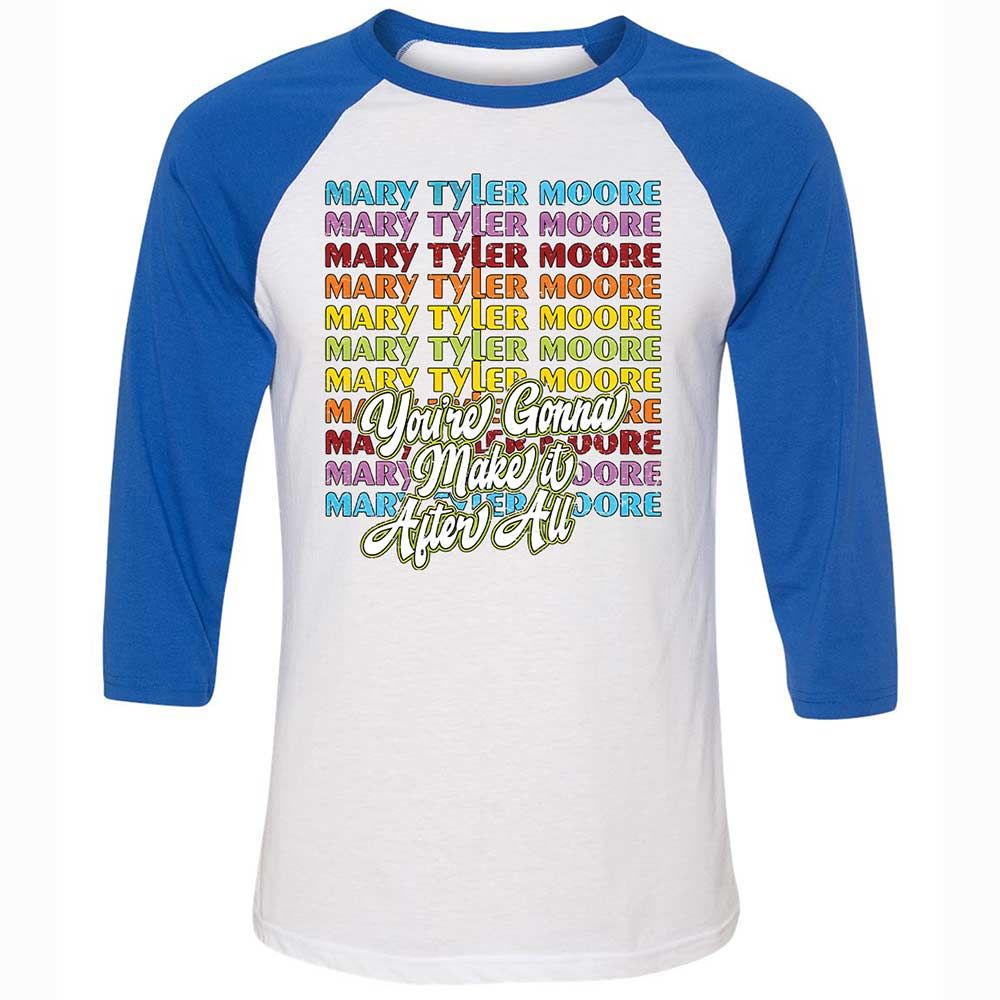 Unisex 3/4 Baseball Tee - 5A1BHK6L - White/True Royal - 10
