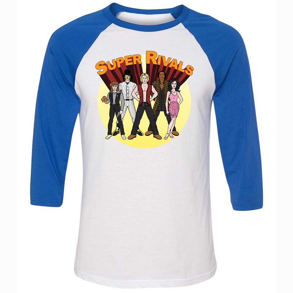 Unisex 3/4 Baseball Tee - AUF56ETR - White/True Royal - 10