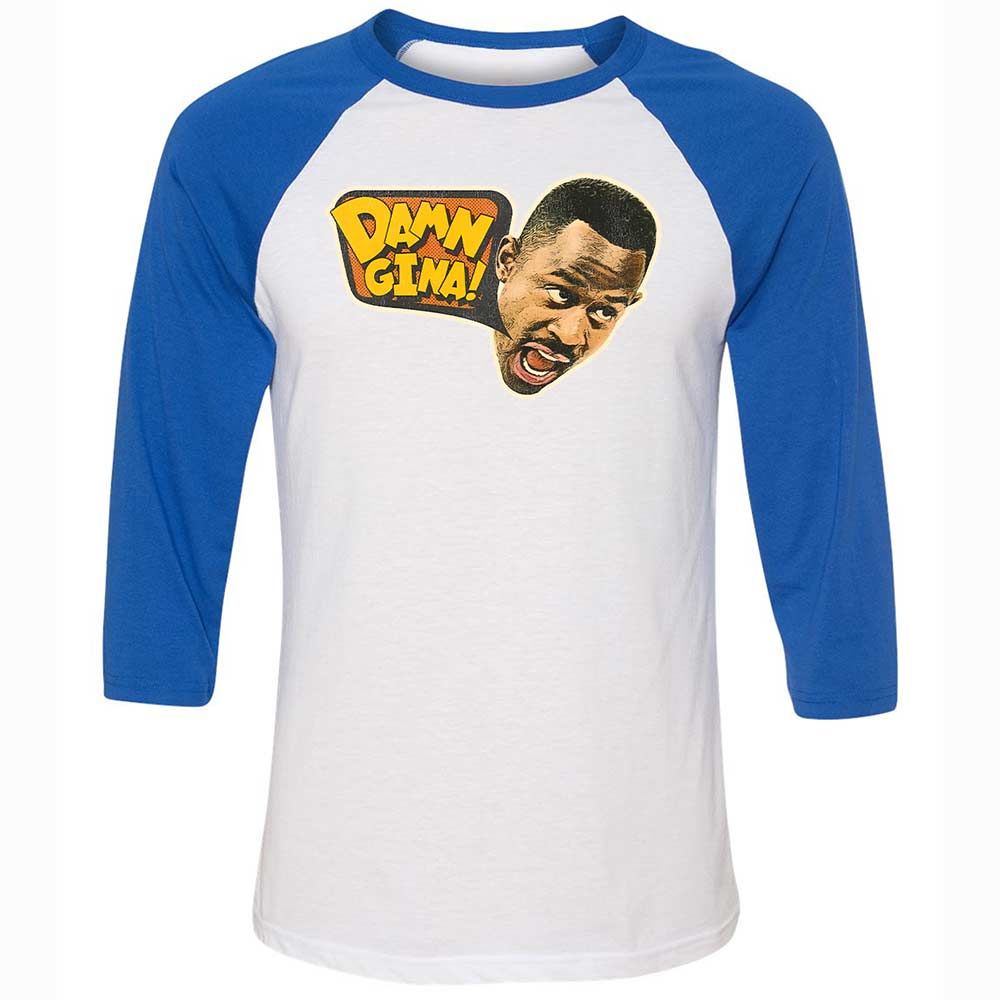 Unisex 3/4 Baseball Tee - KRHWYQS5 - White/True Royal - 10