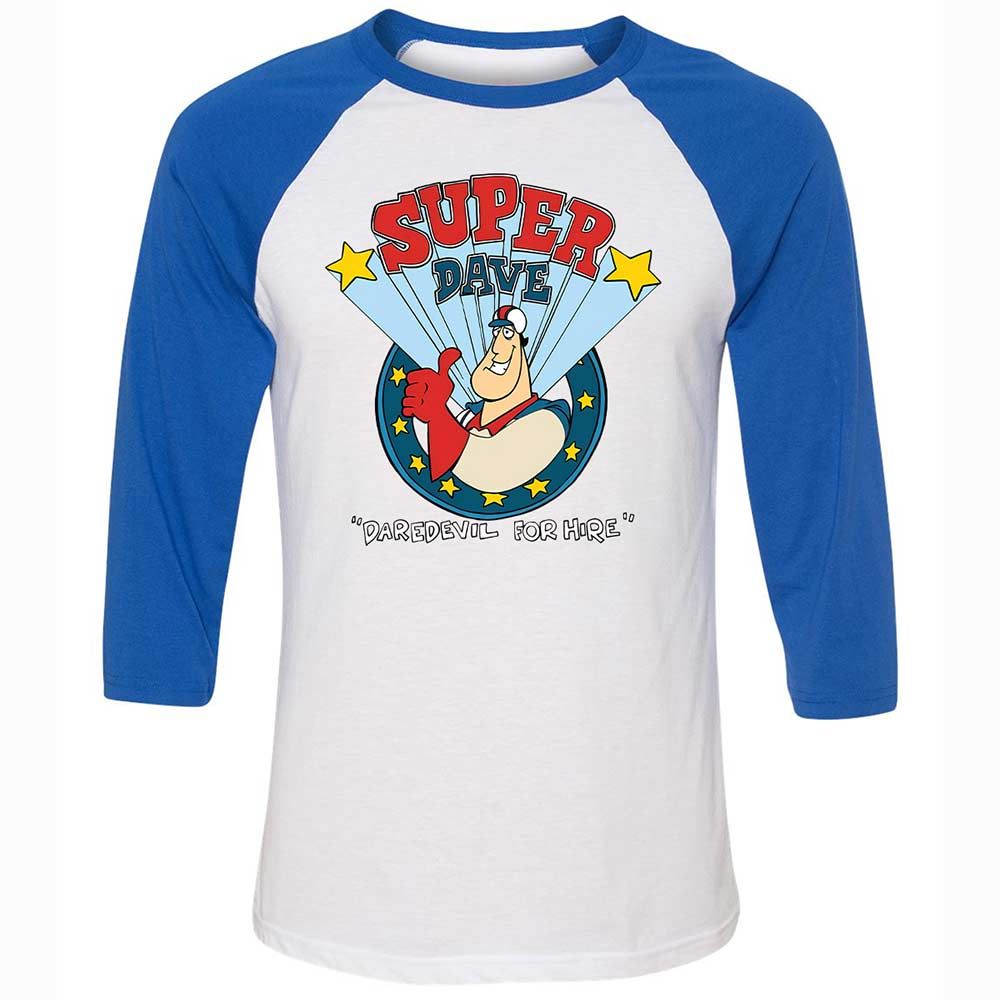 Unisex 3/4 Baseball Tee - 8W8VJ7MS - White/True Royal - 10