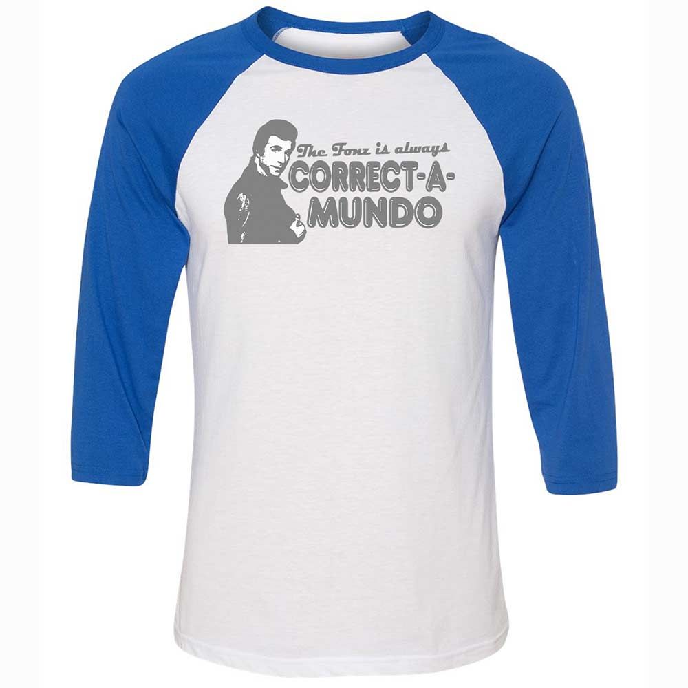Unisex 3/4 Baseball Tee - 71ZSSCCW - White/True Royal - 10
