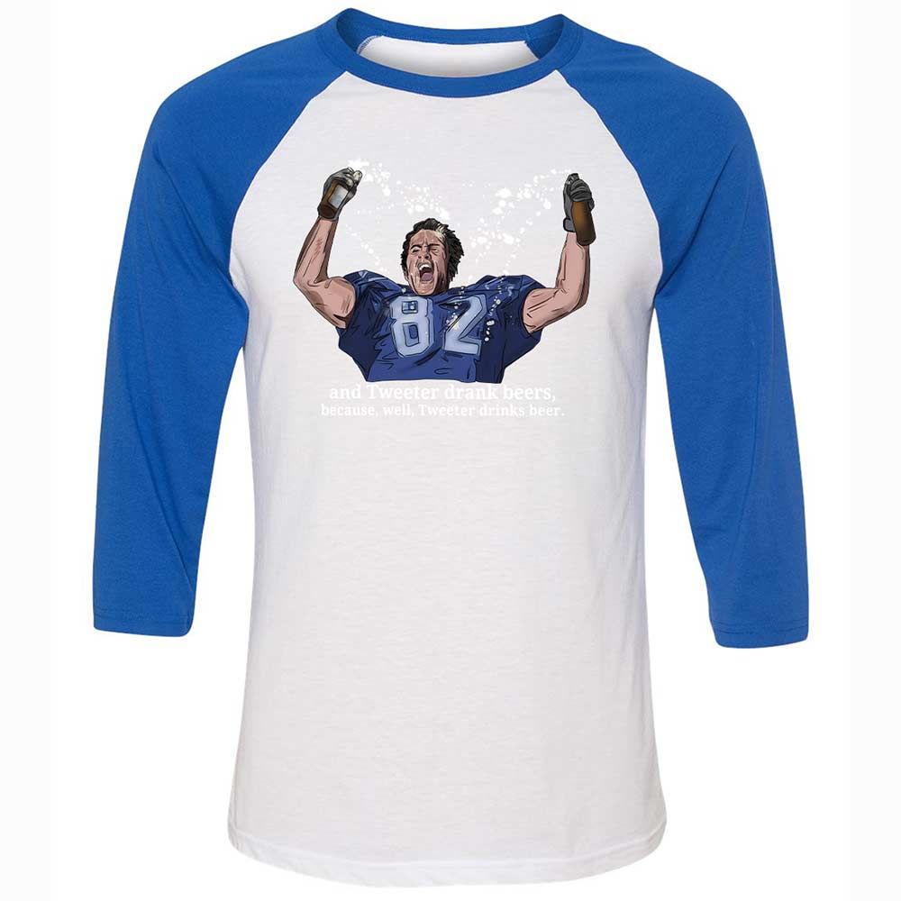 Unisex 3/4 Baseball Tee - 9LGMM1S7 - White/True Royal - 10
