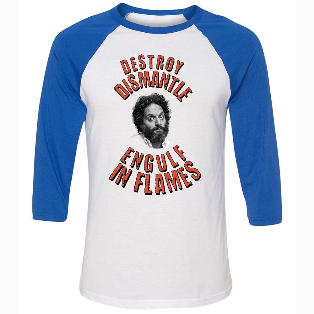 Destroy, Dismantle, Engulf in Flames - White/True Royal - 10