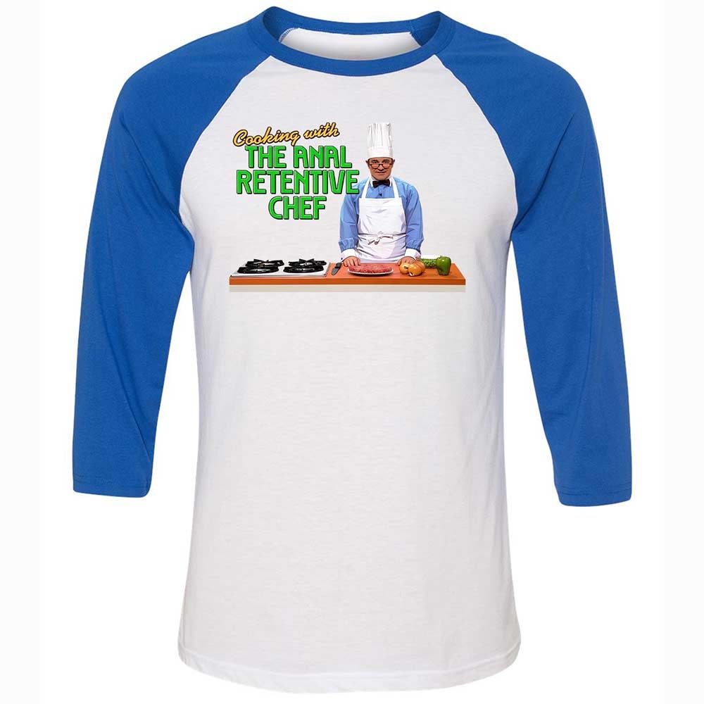 Unisex 3/4 Baseball Tee - CRW45KVQ - White/True Royal - 10