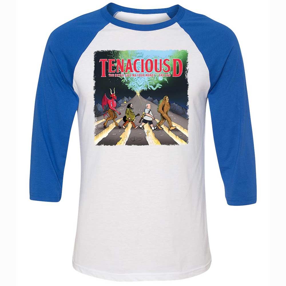 Unisex 3/4 Baseball Tee - DTWQXEP1 - White/True Royal - 10
