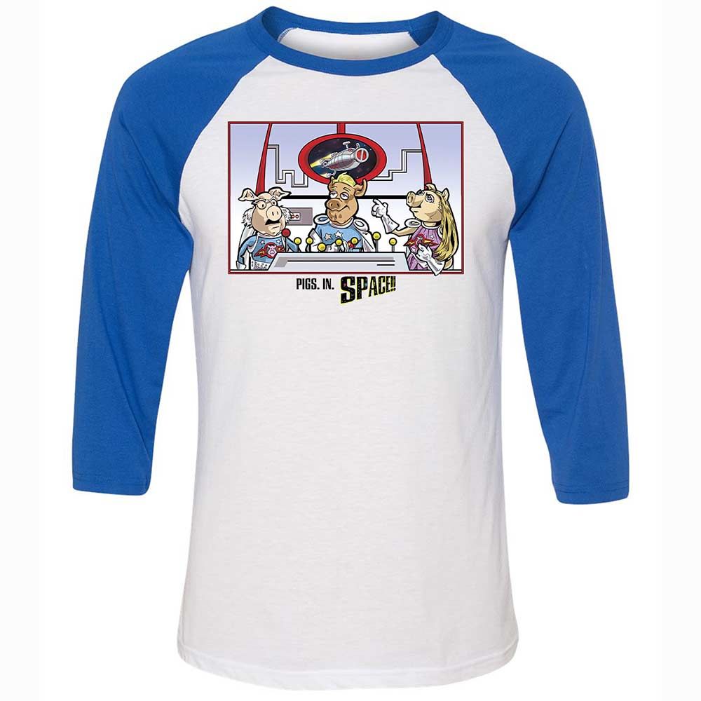Unisex 3/4 Baseball Tee - 2SG4WK1M - White/True Royal - 10