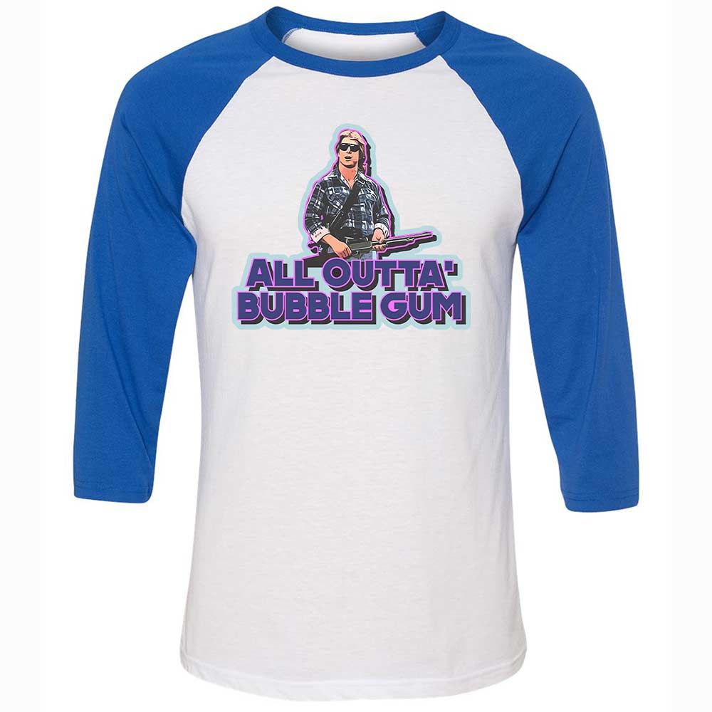 Unisex 3/4 Baseball Tee - M4HLCR4H - White/True Royal - 10