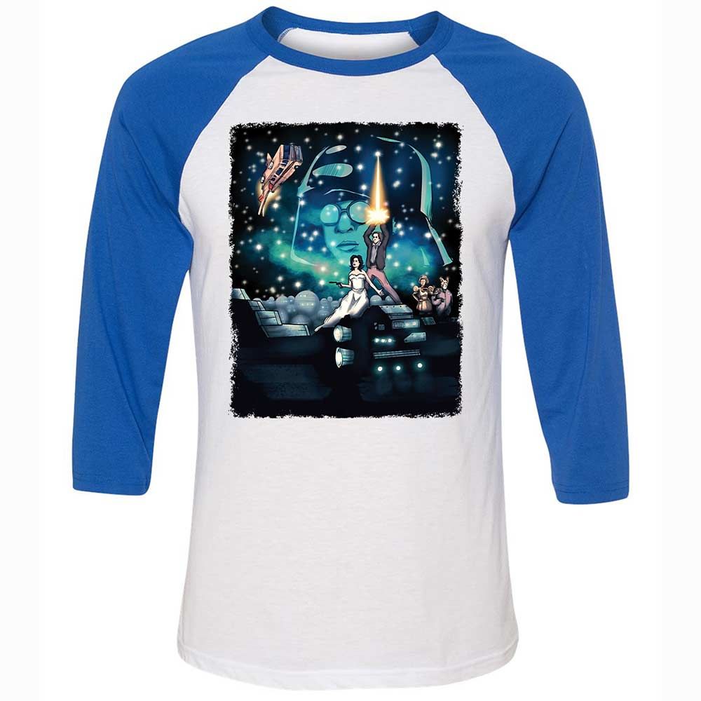 Unisex 3/4 Baseball Tee - 2ZSG4MQA - White/True Royal - 10